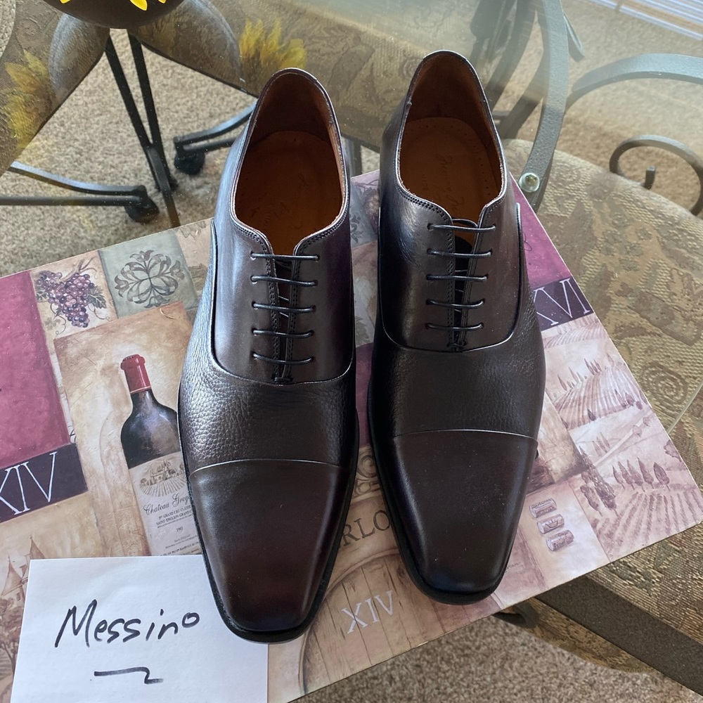 Ox blood cap toe